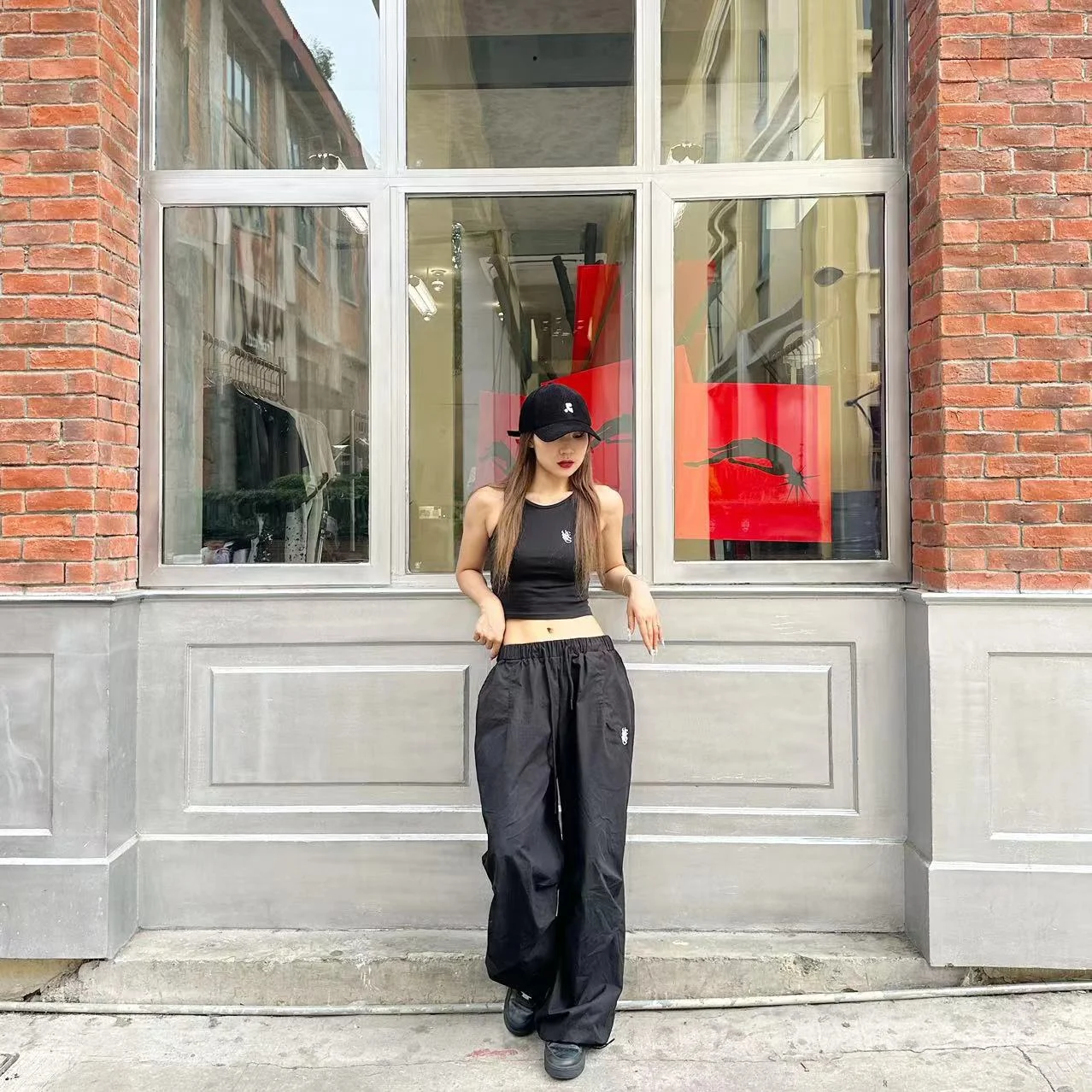 

Повседневные рабочие брюки KIMMING для уличных танцев, джаза, хип-хопа, хлопковые брюки для отдыха для мужчин и женщин