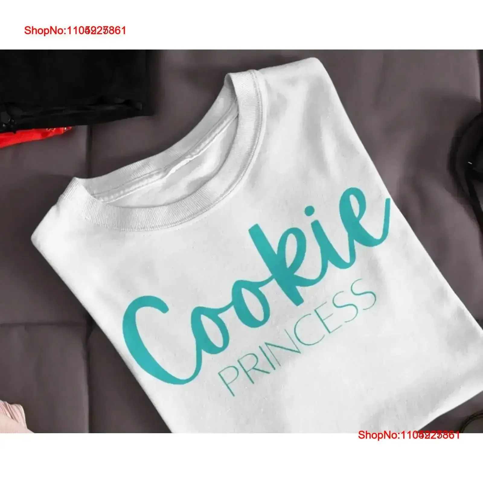 Cookie Princess T Shirt Funny Lover For vintage Washed Stretched graphic streetwear Soft Stylish Top Everyday Wear vintage