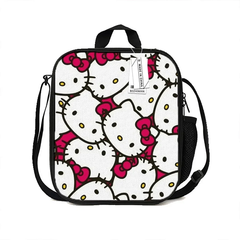 Sanrio Hello Kitty Kuromi Lunch Bags Picnic Food Box Portable Cooler Thermal Women Insulated Lunch Bag for Outdoor Picnic