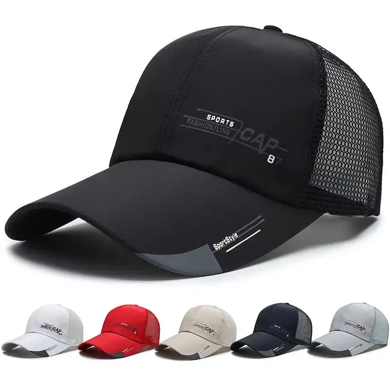 Mens Korean Fisherman Hat with Breathable Mesh Quick Drying Summer Design