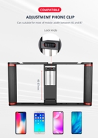 YELANGU PC05 YLG0909B Handheld Phone Stabilizer Portable Adjustable Smartphone Cage for iPhone Samsung Xiaomi 46-87mm Width