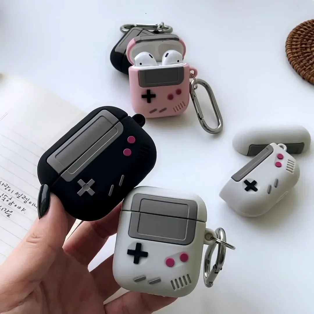 Fashion Classic Retro Game Console Earphone Case for Airpods 1 2 3 Pro Air Pods Pro2 Generation Gameboy Silicone Headphone Cover