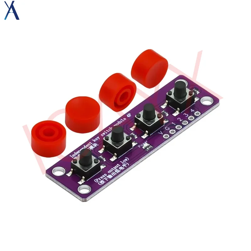 Modul Sakelar Empat Tombol Sentuh, Cocok dengan Sensor Papan Pengembangan Arduino Raspberry PI 51 MCU Suite