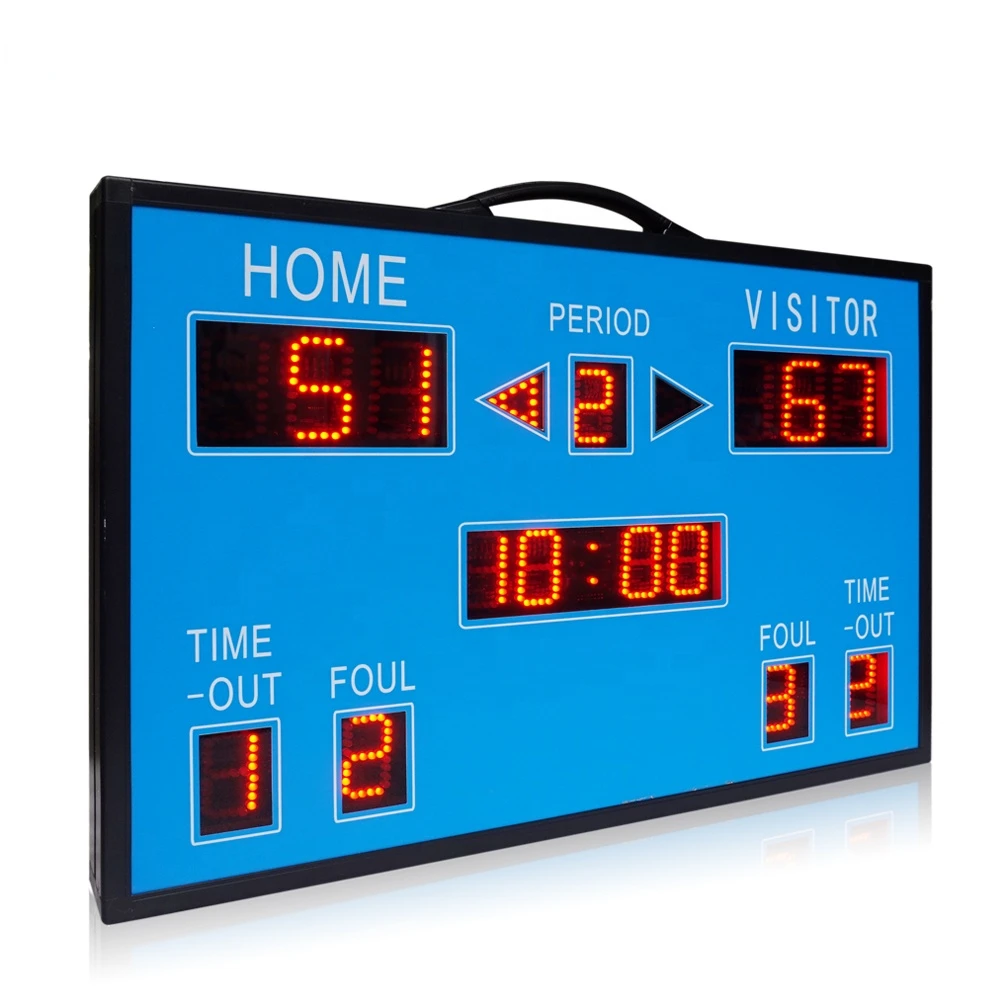 OEM ODM custom made led portable football games digital sports scoreboard