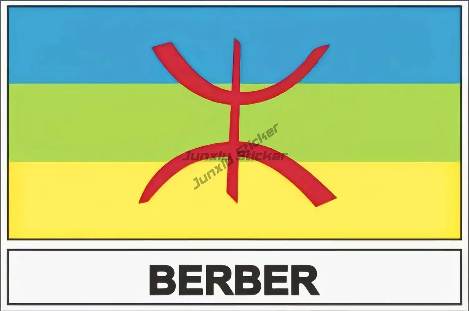 

AMAZIGH Berbers Kabyle Flag Creative Decals Self-adhesive Vinyl Stickers for Motorcycle Laptop Car RV SUV Wall