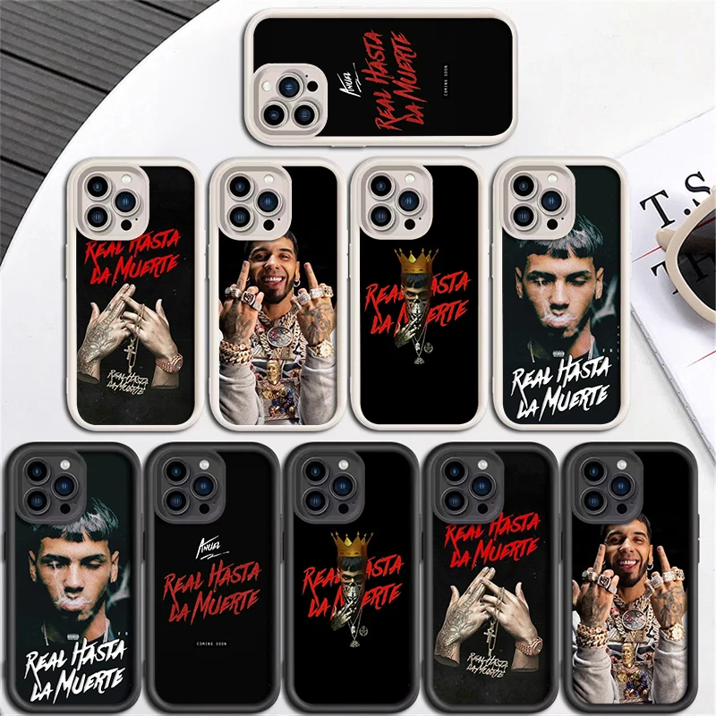 ET8 Anuel AA Soft Silicone Case for iPhone 15 14 13 12 11 Pro Max Mini Plus