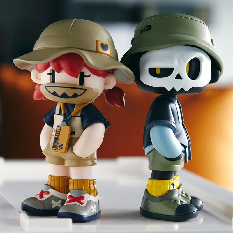 New Moyan Studio Mr Bone Trendy Toy Figure 4th Generation Camping Genuine Hidden Version Desktop Decoration Collectible Toy