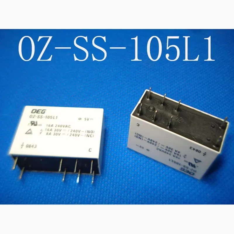

Relay OZ-SS-105L1 OZ-SS-112L1 12VDC OZ-SS-124L1 24VDC