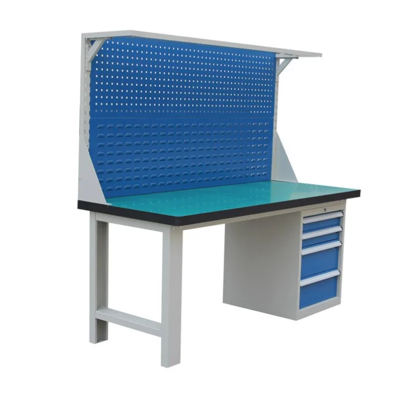 Steel and Wood Material Laboratory Furniture Workbench Table