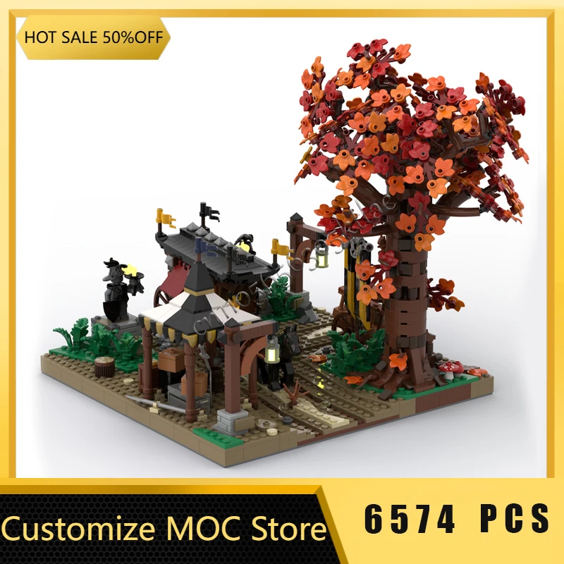 6574 قطعة وحدات مدينة القرون الوسطى رائحة الكريهة Outskirts نموذج اللبنات مجموعات التعليم الجمعية الطوب لعب الاطفال هدايا عيد الميلاد #5