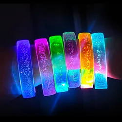 5/8/10pcs LED Glow Bangle Bracelet Gathering Queue Luminous Flash Bracelet Concert Birthday Halloween Party Decoration