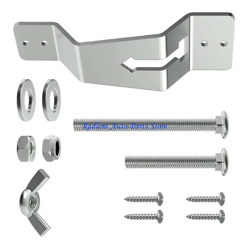 

T3EF Enclosed Trailer Spare Tire Wall Mount Carriers Rack for Easy Storage and Access