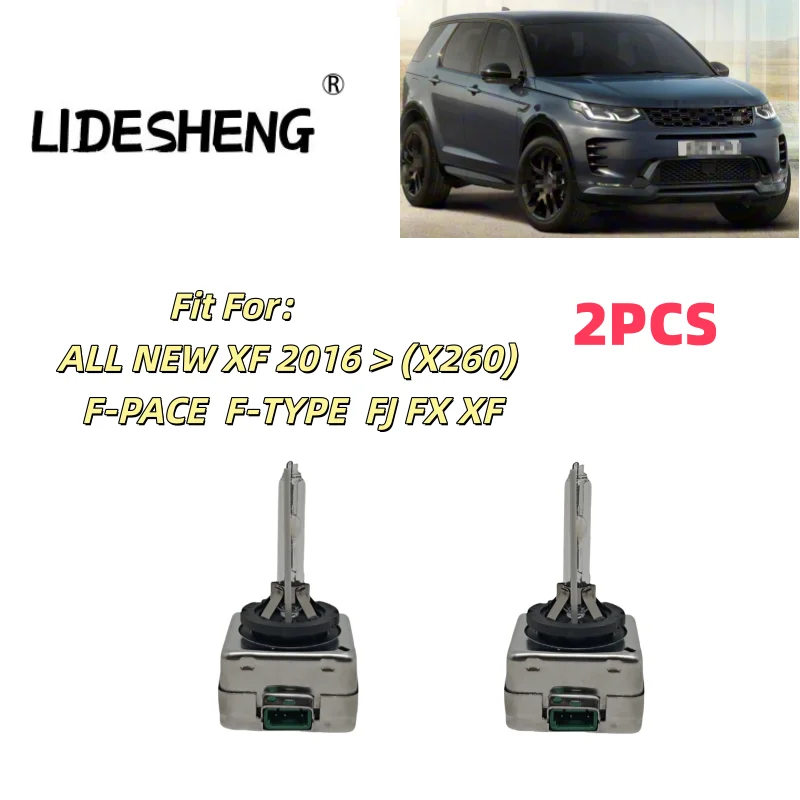 C2D5254 2PCS 6500K HID XENON HEADLIGHT BULBS SET For ALL NEW XF 2016 X260  F-PACE  F-TYPE  FJ FX XF