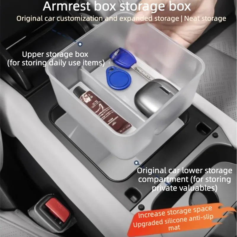 For BYD Ti 7 2025 2026 Wireless Charging Pad Refrigerator Cup Holder Pad Armrest Box Pad Decorative Accessories image 3