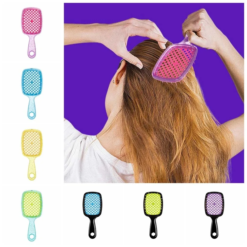 Scalp Massage Wide Teeth Scalp Massage Combs Hairdressing Beauty Tool Wide Teeth Massage Hair Brush Honeycomb Square