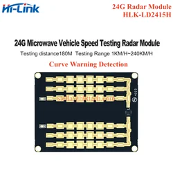 Nuovo modulo Radar di Feedback della velocità del veicolo a onde millimetriche da 24G HLK-LD2415H 1KM di comunicazione seriale del sensore di velocità a lungo raggio LD2415H