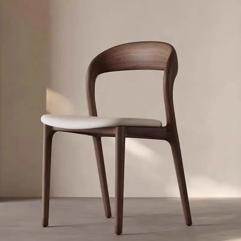 Solid Wood, Dining Chair, Home, Study, Backrest, Modern, Minimalist, Designer, Stool, Nordic, Restaurant, Eating, Chair