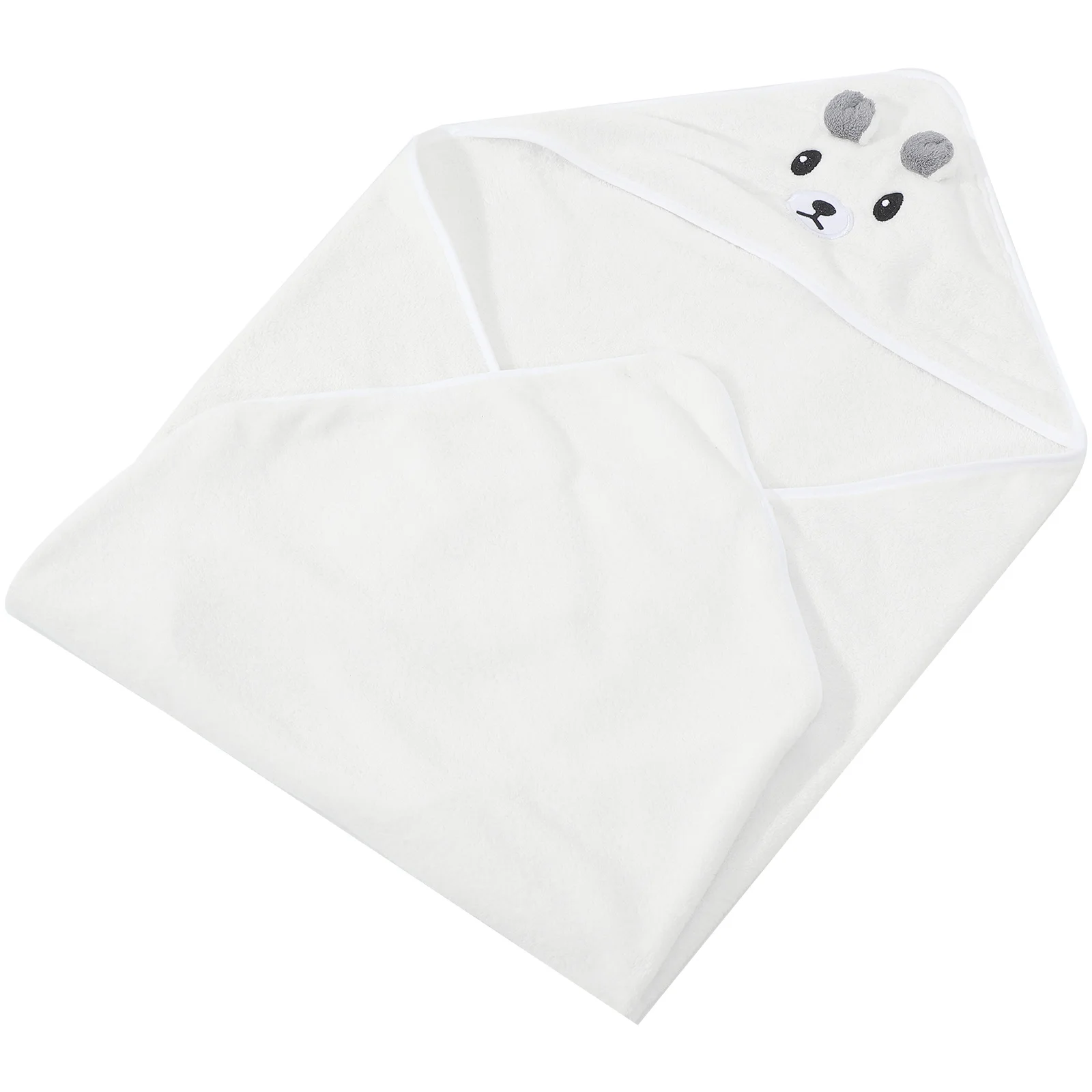 

Cute Kids Bath Soft Towel With Adjustable Hood For Bath Time Cartoon Print Towel Toddler Unisex Design