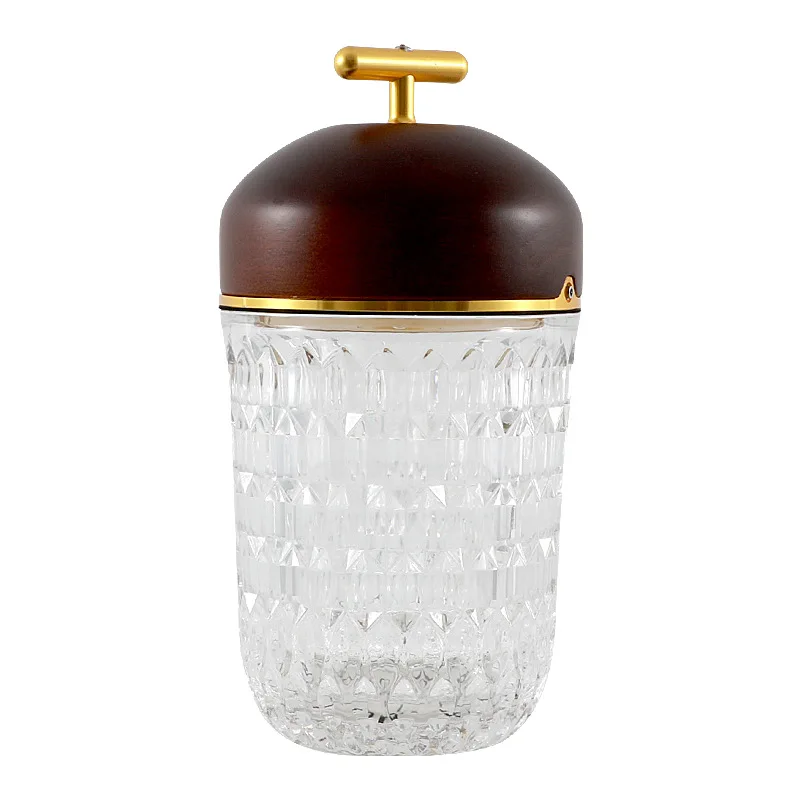 

Hermas crystal desk lamp study bedroom ornament atmosphere pine cone night light