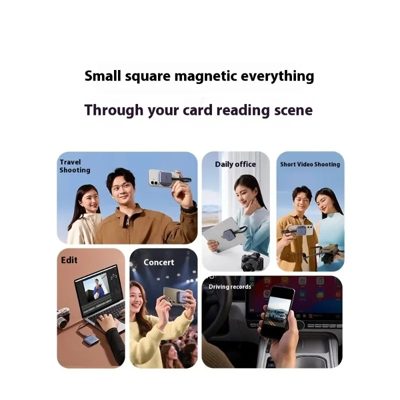 Ugreen قارئ البطاقات المغناطيسية Usb-C إلى فتحة SD/TF Sd4.0 312mb/S لـ Magsafe iPhone16/17 وملحقات الكمبيوتر المحمول محول بطاقة SD الصغيرة