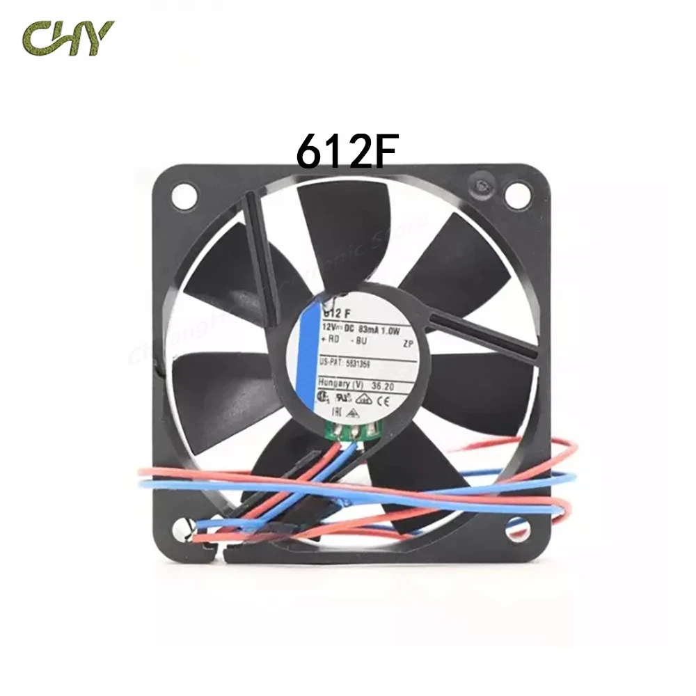 Silent Case Cooling radiator Fan 60*60*15MM 612F 12VDC 1.0W 83mA Expedited Shipping