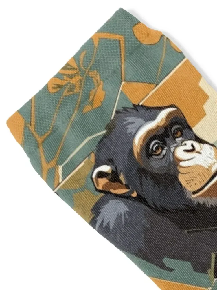 CHIMPANZEE PATTERN Socks Men's gifts Christmas custom sports Socks For Women Men's