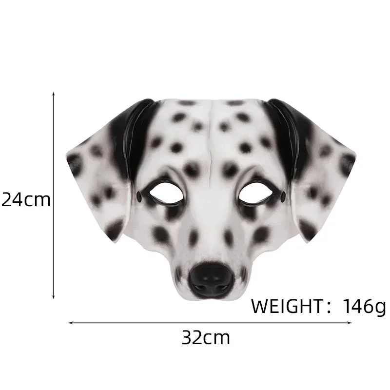 Funny Women Men Gifts Dalmatian Dog Mask Ideal for Role Playing Adult Dance Parties Bar Events Cosplay Props