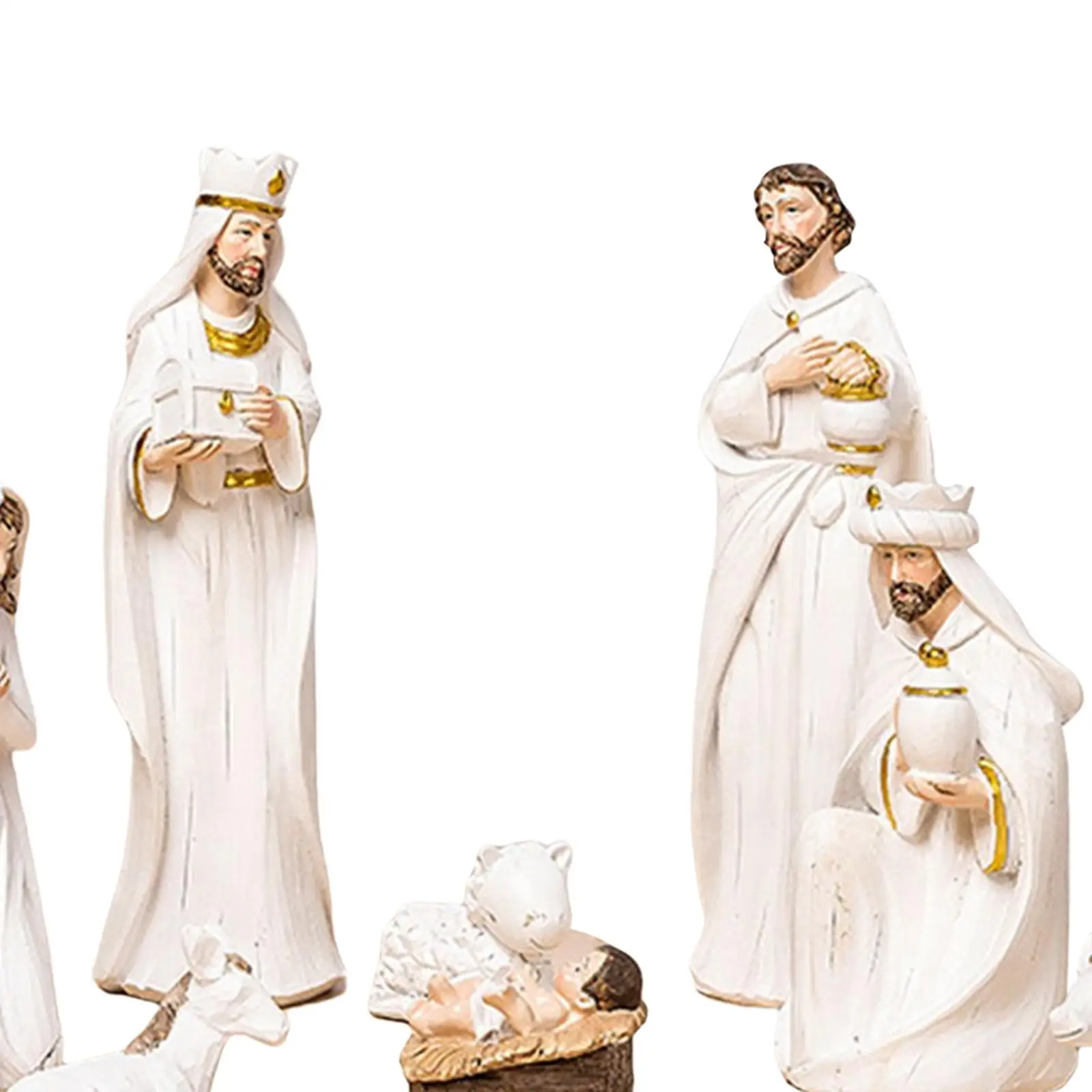 Traditional Nativity Figurine Jesus Display Decorative Office Gift
