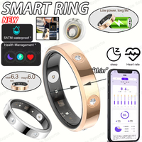 New For xiaomi Smart Ring Women Men Super narrow 6.3mm Heart Rate Health Stress measurement Monitor IP68 Waterproof Fashion Ring