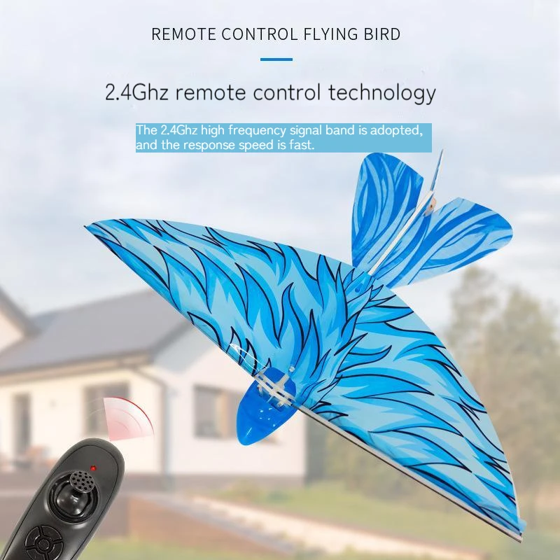 2.4ghz Remote Control Bionic Bird Tumbling Free Interactive Flight Electric Luban Bird Cool Toys For Children Gift