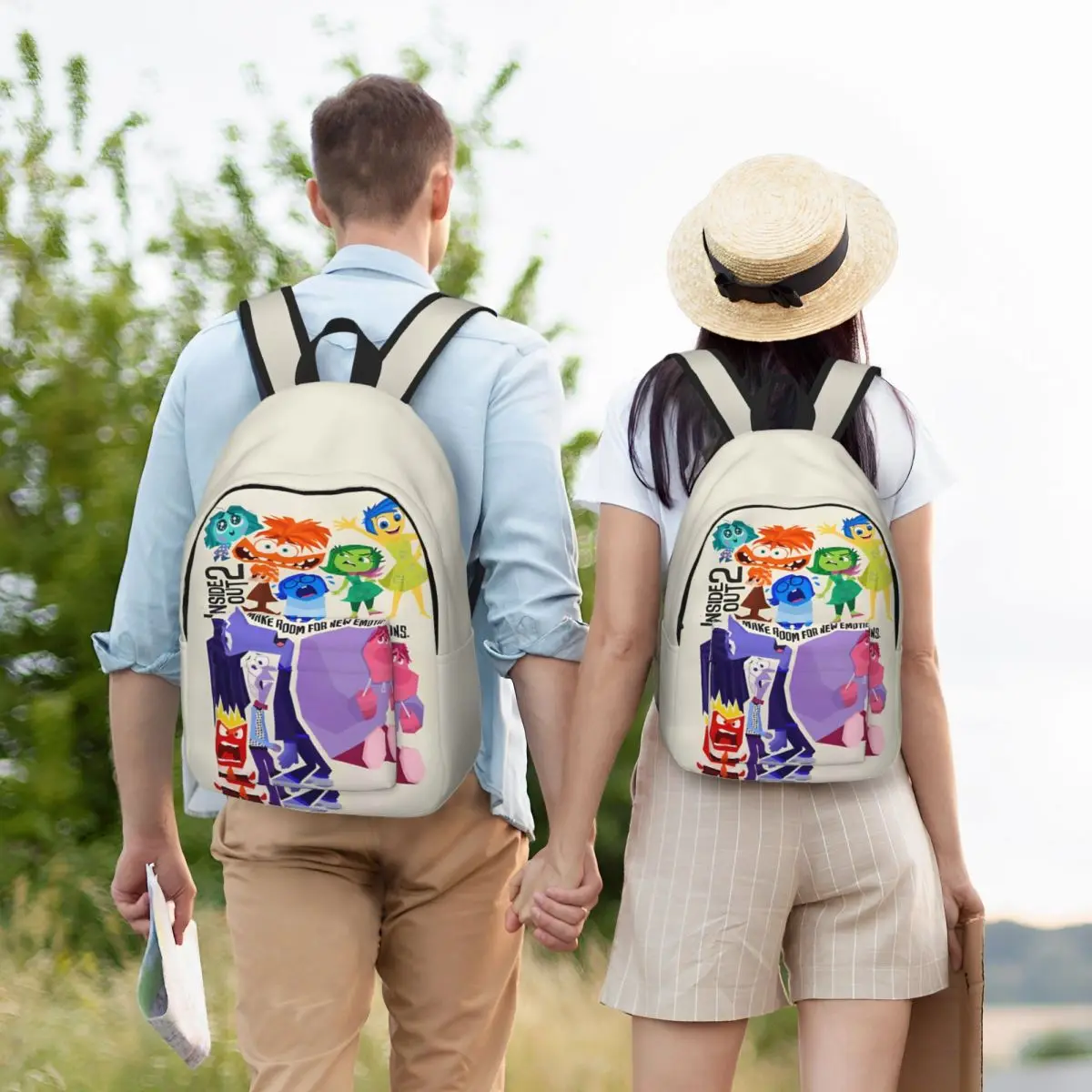 Emotionen Gesicht von innen nach außen Rucksack Middle High College School Student Bücher tasche Männer Frauen Tages rucksack Geschenk