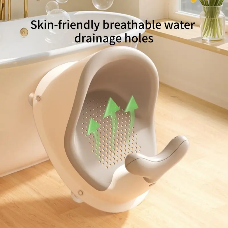 Baby bath seat - Multi-functional baby bath soft rubber learning chair, bath stool, anti-slip bathroom sitting stool