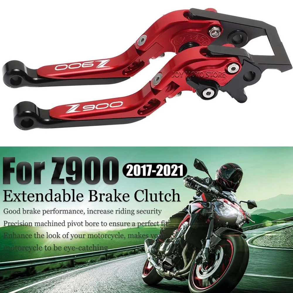 

For Z900 z900 2017-2021 Motorcycle Accessories CNC Brake Clutch Levers Adjustable Extendable Handlebar Grips