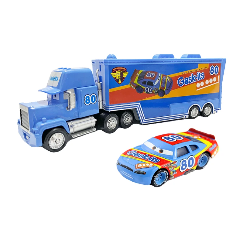 Disney Pixar Cars Trucks Mack Truck Lightning McQueen Racing Toy 1/55 Ratio Die Casting Ramirez Model Boy And Girl Birthday Gift