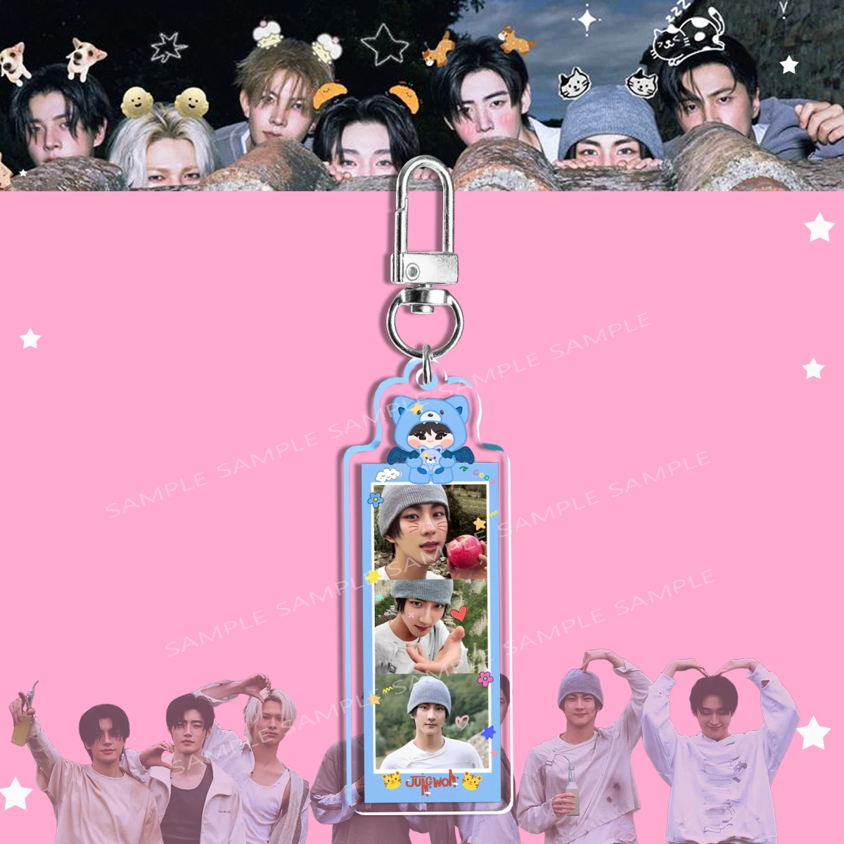 Kpop Acryl Sleutelhanger THE SIN: VANISH Album JUNGWON HEESEUNG JAKE Ni-ki SUNGHOON SUNOO Jay Sleutelhanger Hangertje Fans Cadeau Merchandise