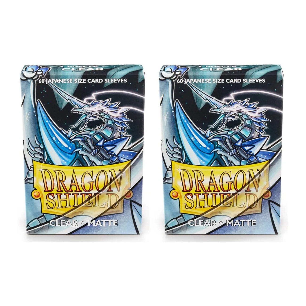 

Чехол Dragon Shield Bundle: 2 упаковки из 60 шт. матовых карт Yu-Gi-Oh защитные рукава, чехол для мини-карт японского размера (матовый прозрачный)