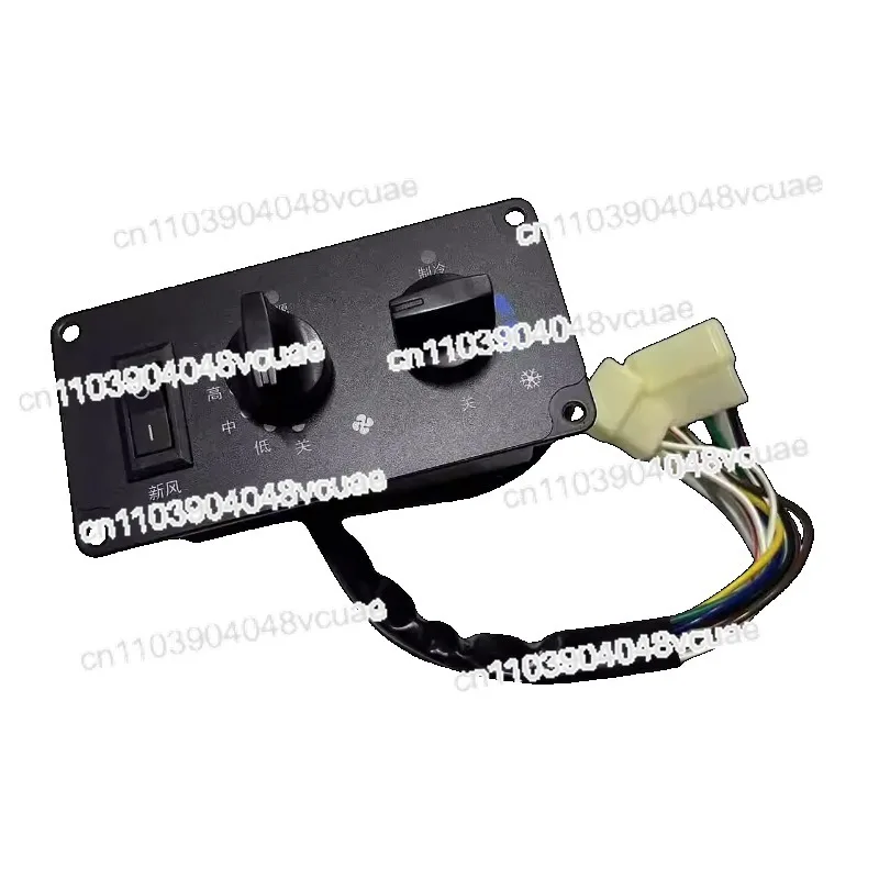 

For Excavator Accessories Air Conditioning Switch Agricultural Machine Air Conditioning Panel 12v24v Non-destructive Installati