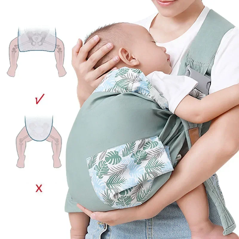 Baby Wrap Neugeborenen Sling Dual-Use Infant Pflege Abdeckung Träger Mesh Stoff Stillen Träger Up Baby Träger Rucksack 0-36M – Detail 12
