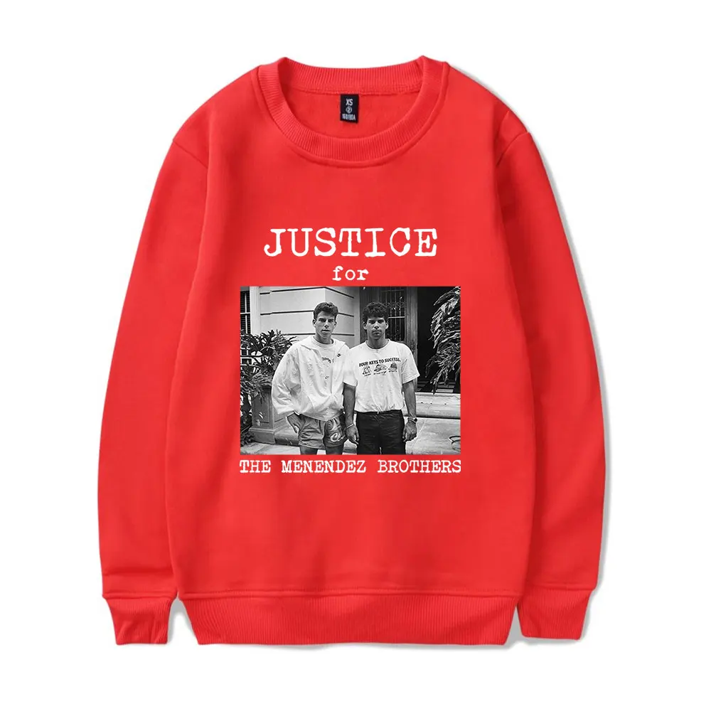 Justice For Menendez Brothers Vintage jaren '90 Merch Sweatshirt Mannen Vrouwen Sport Pullover Harajuku Sweatshirt Mode Unisex Trui