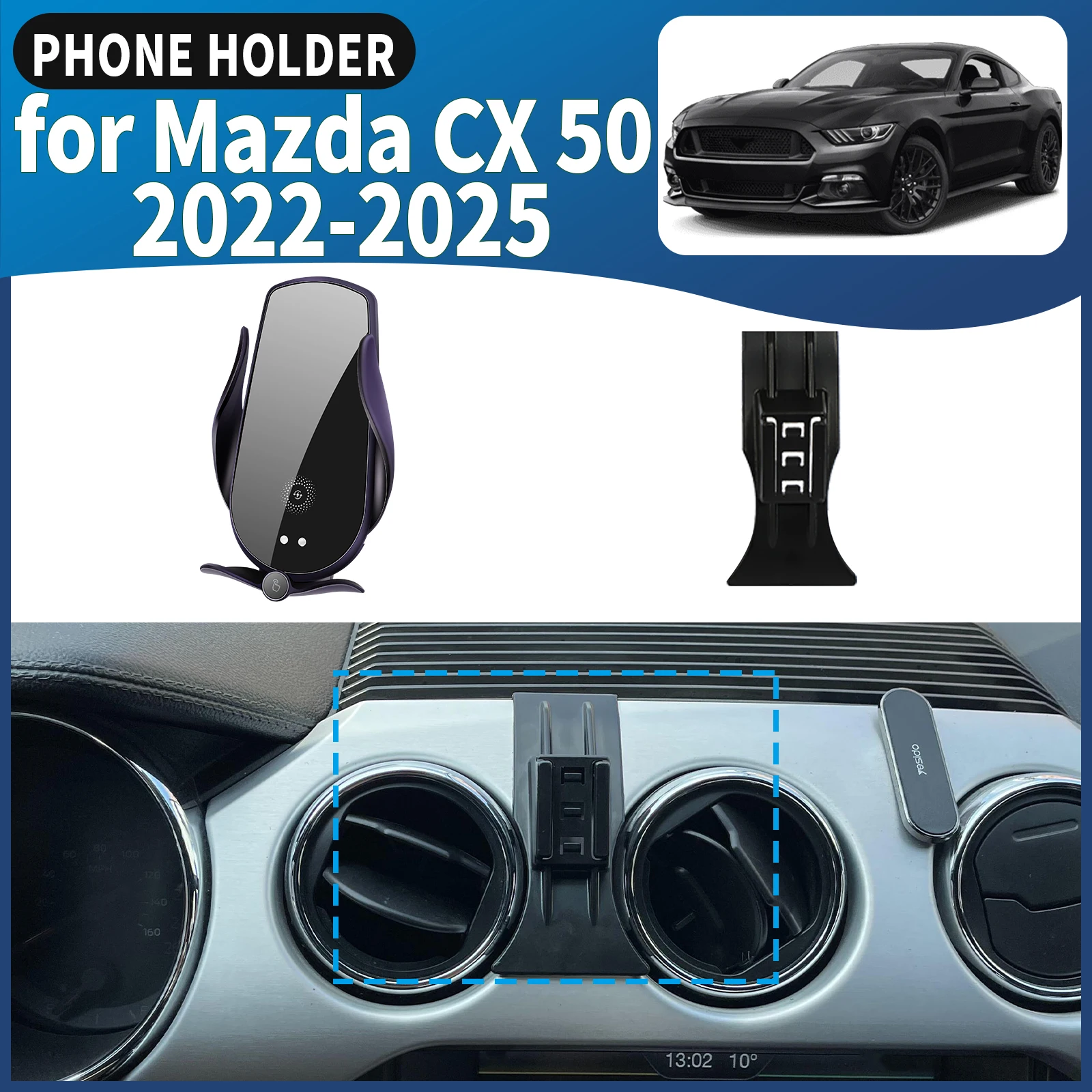 

fit for Ford Mustang 2015 2016 2017-2021 Car Phone Holder Mount Vehicle-Specific GPS Navigation Easy Installation accessoires