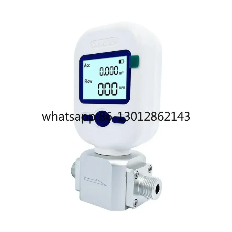 Gas Mass Flowmeter MF5706MF5708MF5712 Compressed Air RS485 Communication High Precision Portable