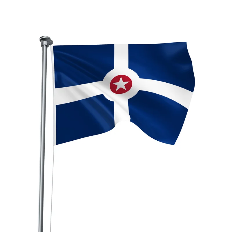 Gaslight Gatekeep Girlboss 5' x 3' Indianapolis Indiana Flag Banner Polyester with Brass Grommets 150cm x 90cm