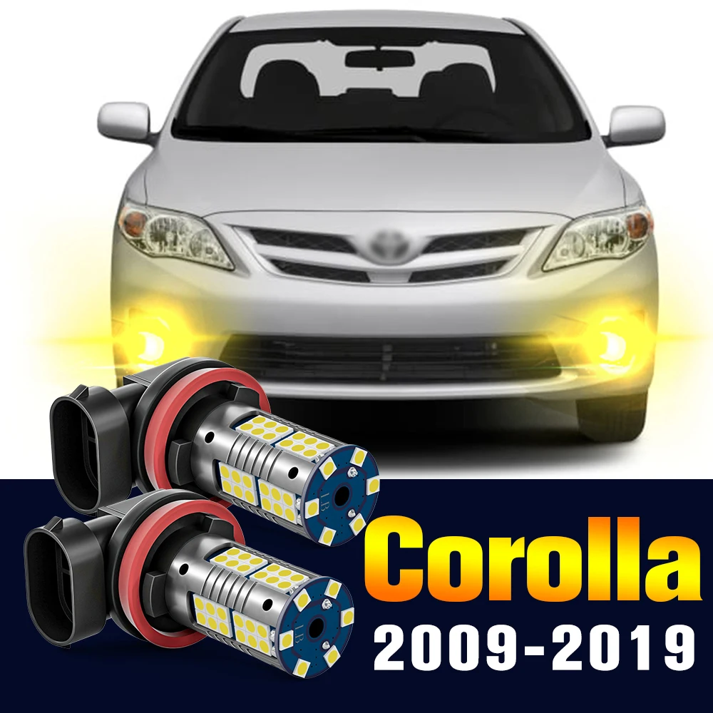 

2 шт. светодиодные противотумансветильник фары для Toyota Corolla E15 E18 2009-2019 2010 2011 2012 2013 2014 2015 2016 2017 2018 аксессуары