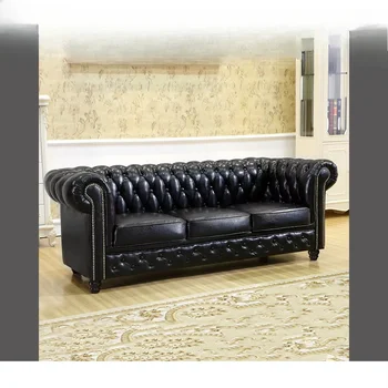 -Classic Sofa Set Furniture Living Room Leather Cheap Sofa