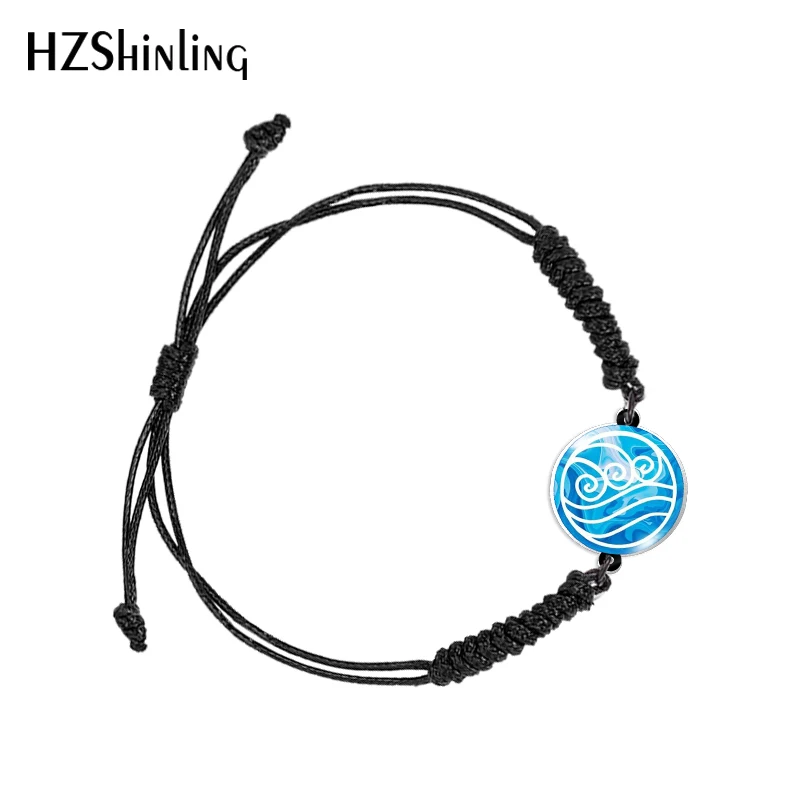 Avatar The Last Airbender Elements Acrylic Weave Adjustable Bracelet Rope Chain Acrylic Resin Epoxy Fashion Jewelry for Women