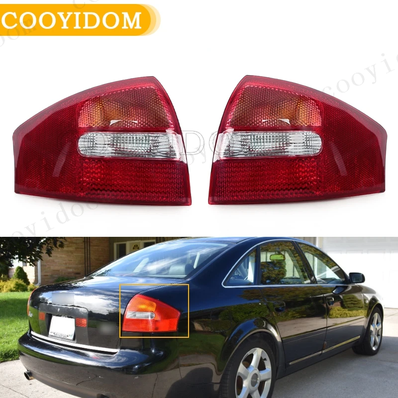 Tylne światła samochodowe do Audi A6 C5 Saloon/Sedan 2003 Światło stopu Światło hamowania Kierunkowskaz Światło stopu NO Żarówki