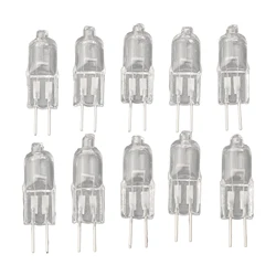 10pcs G4 Halogen Bulb 12V 5W 10W 20W 35W 50W G4 Halogen Bulbs Light Globe Lot JC Bi-Pin LED Lamp Warm White Replace LED Lamp