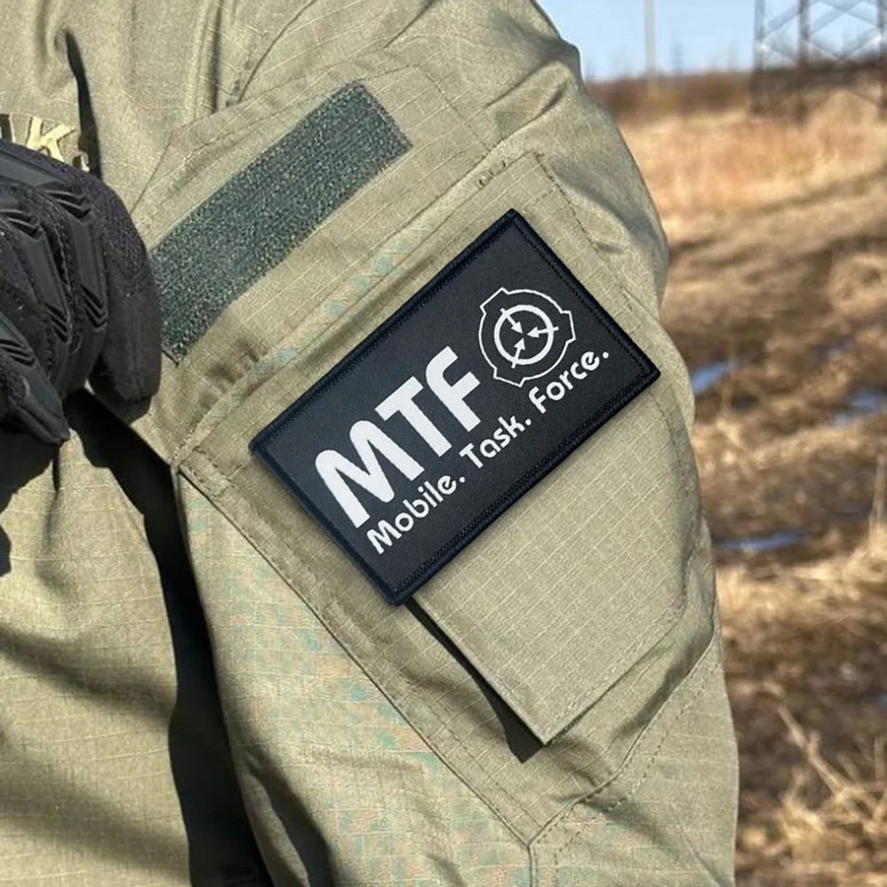 Image of SCP Foundation MFT Taktischer Patch mit Klettverschluss, Militär-Moral-Abzeichen, Armee-Armband, Rucksack-Aufkleber
