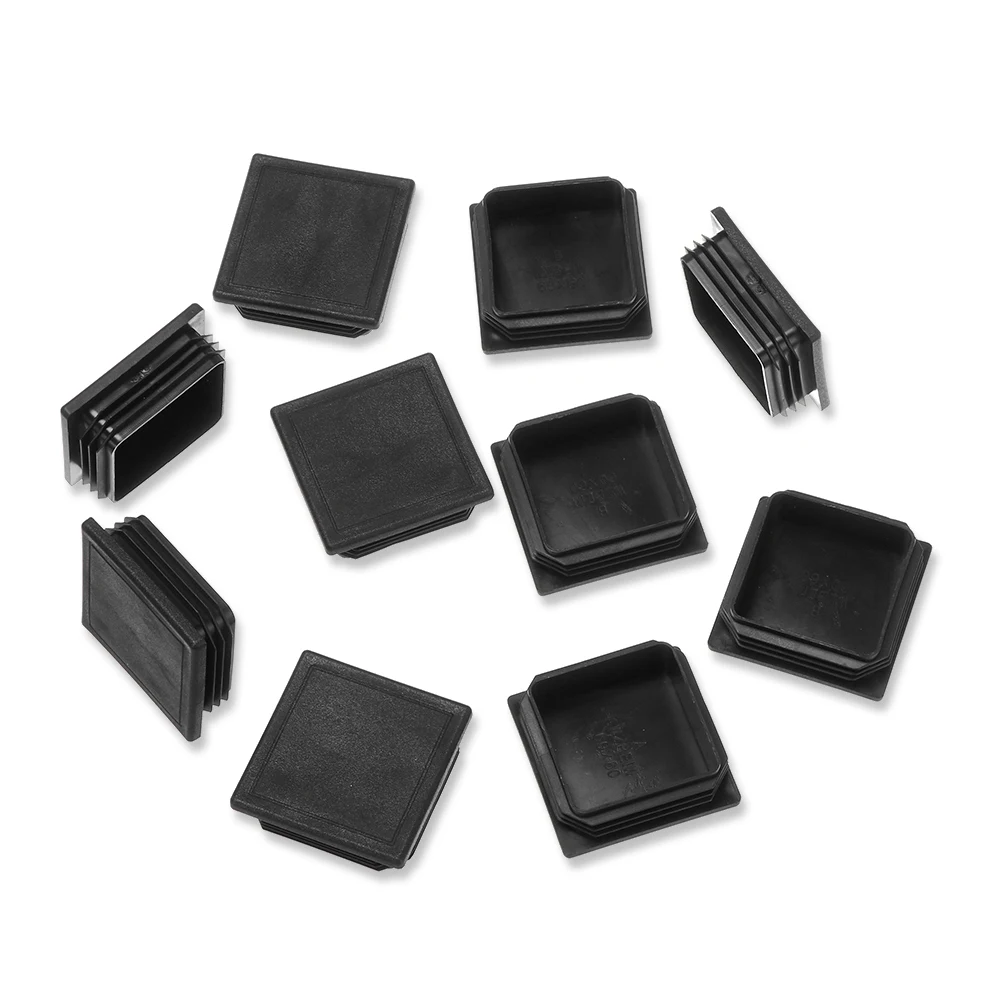 10pcs/set Wear-resistant Chair Leg Caps Furniture Accessories Anti-slip Pad Blanking End Caps Caps Protector Furniture Feet