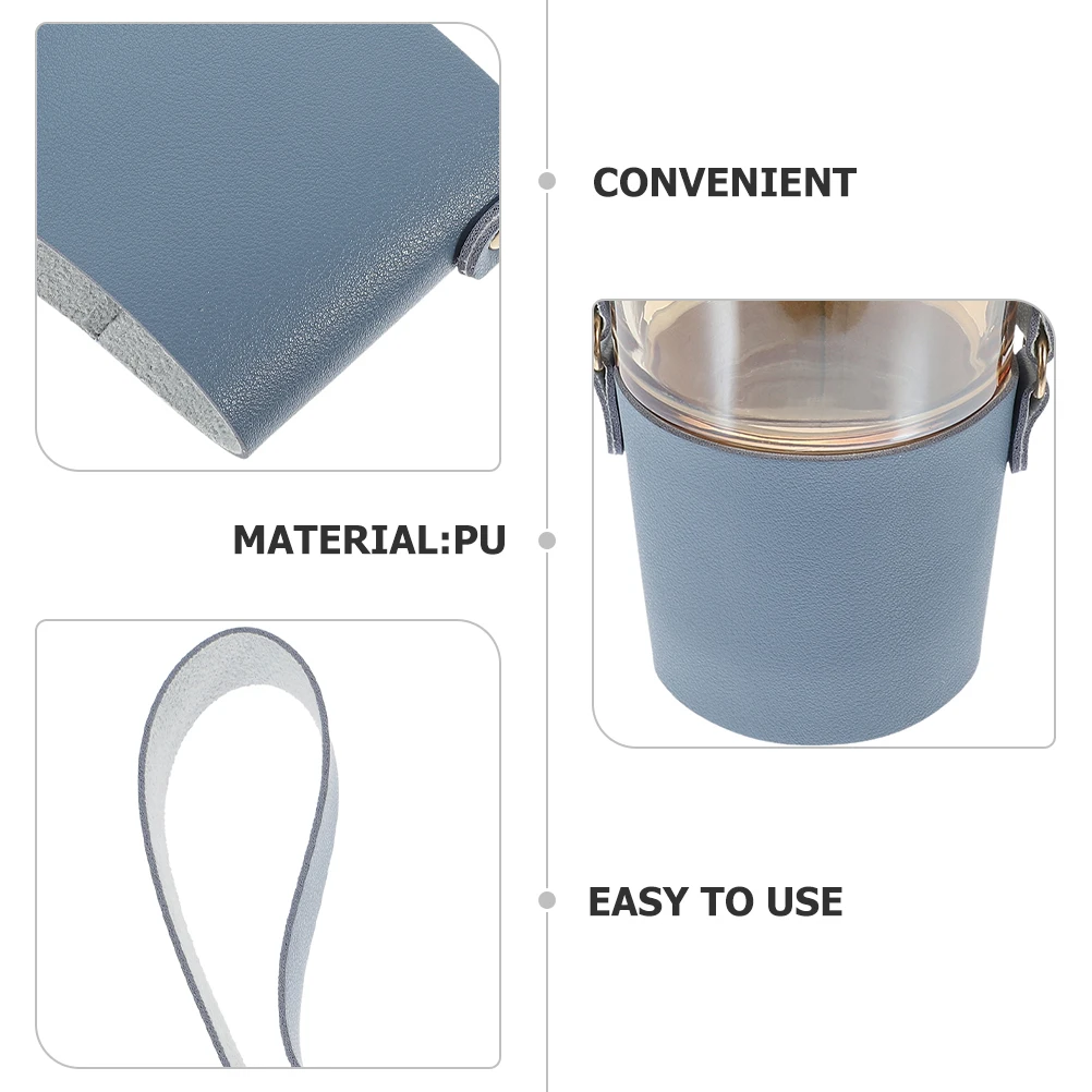 

2Pcs Brown Cup Cover Water Bottle Carrier Sling H Lightweight EcoFriendly Coffee Tea Milktea Gift Storage